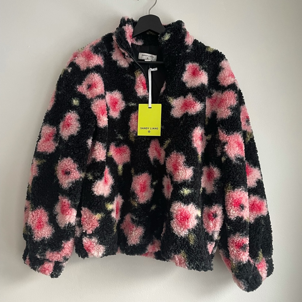 Sandy Liang x Target Floral Print Sherpa Jacket